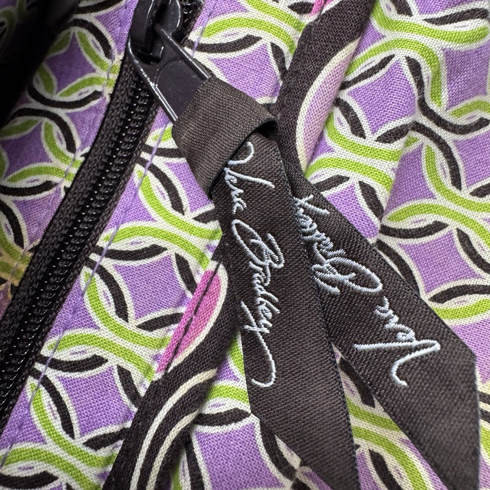 Vera Bradley Alice Loves‎ Me Purple Punch Kiss Lock Purse Bag Quilted Retired - Picture 10 of 14